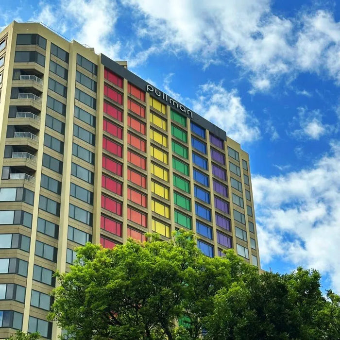 Pride Building Wrap | Pullman Hotel