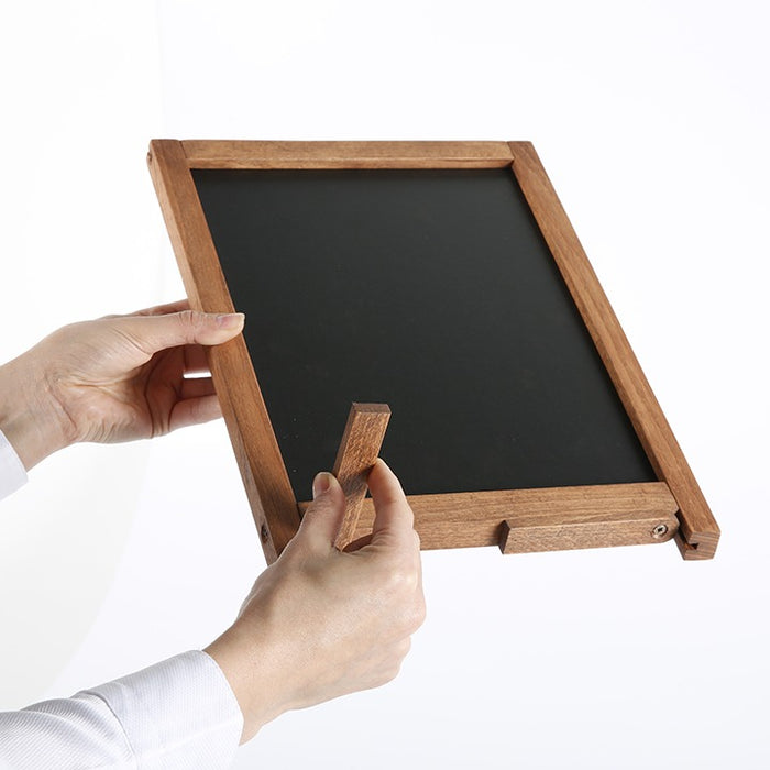 Counter Wood Chalk Frame, Dark Wood, 8,5"x11"