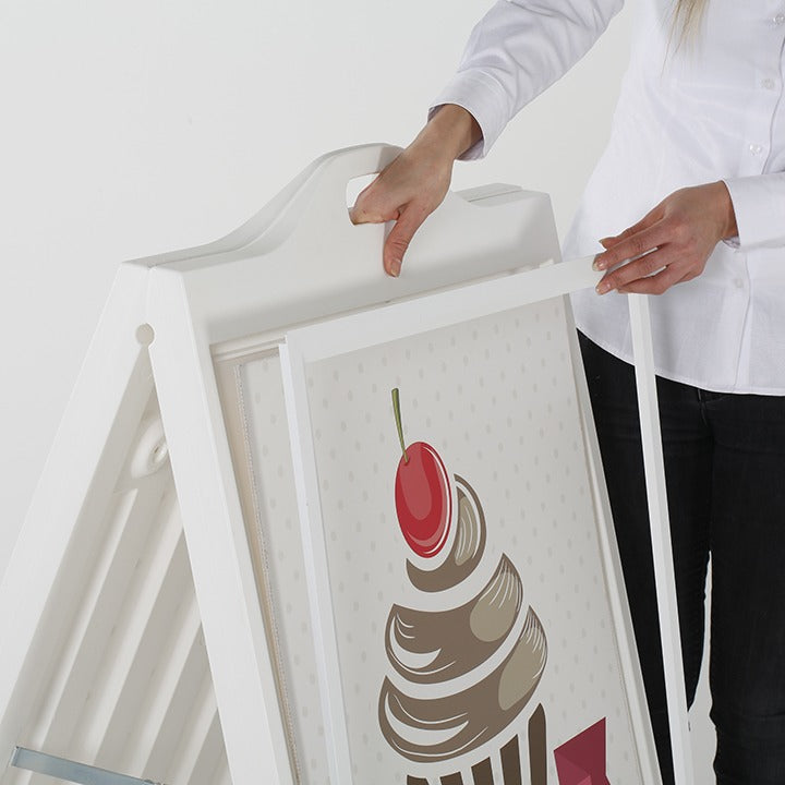 Street Signpro Poster without Lens, White, 24"x36"