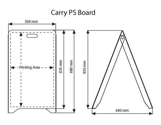 Carry PS Board 500 X 880 mm