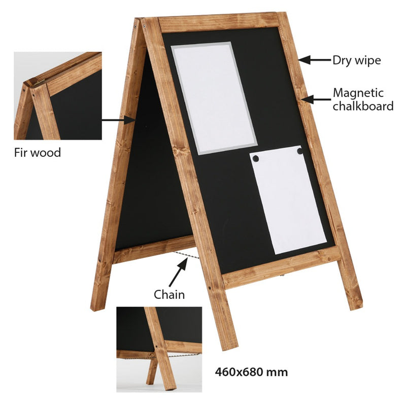 Wood Outdoor Aboard Plus 600x780mm, BLACK