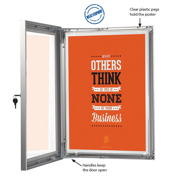 Poster Showboard A1 Weatherproof Single Key