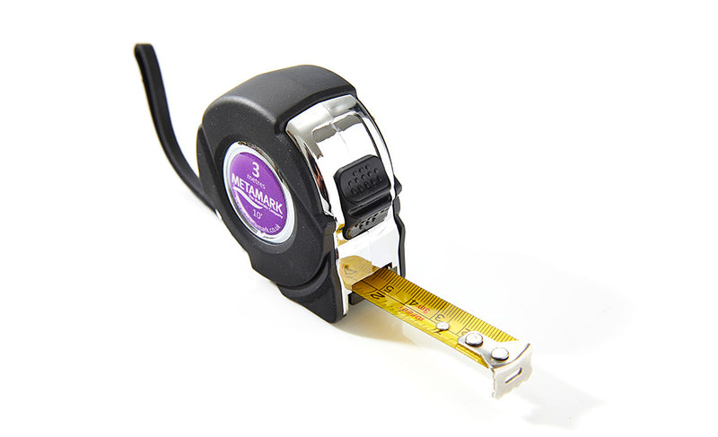 Metamark ABS Chrome Tape Measure 3m
