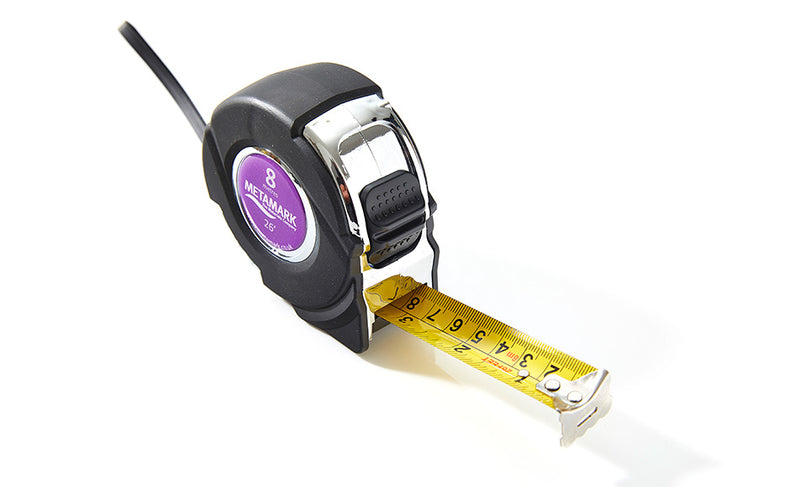 Metamark ABS Chrome Tape Measure 8m