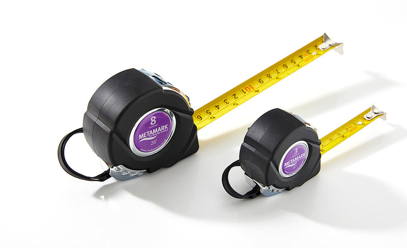 Metamark ABS Chrome Tape Measure 8m
